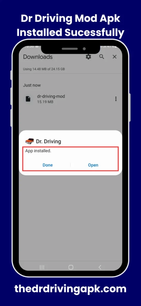 Dr Driving Mod Apk Installed Sucessfully