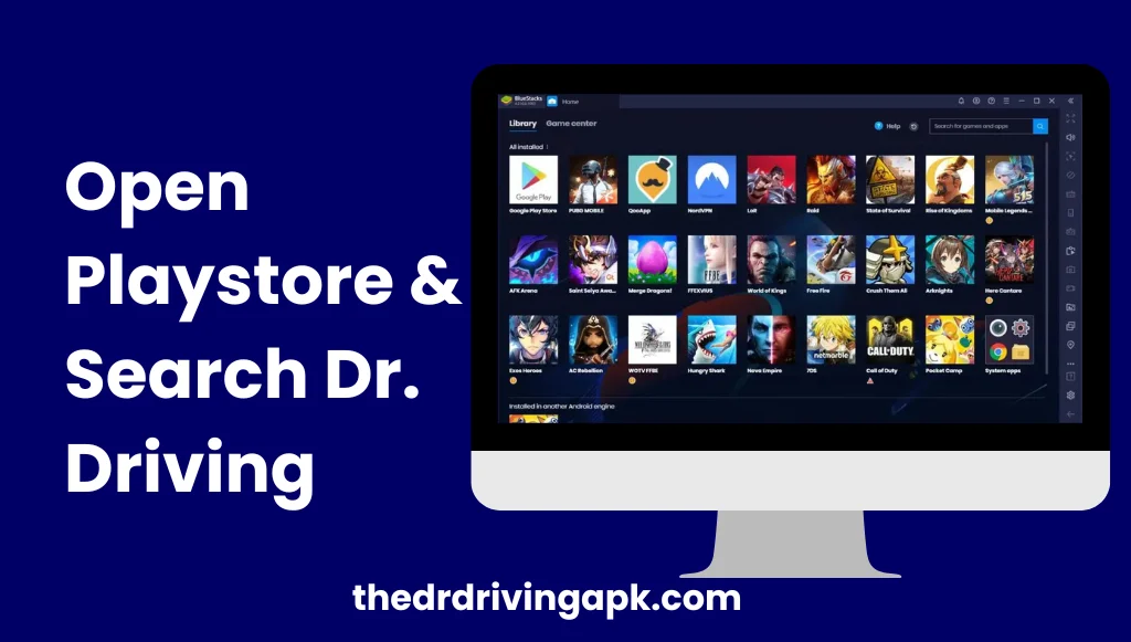 Open Playstore & Search Dr. Driving